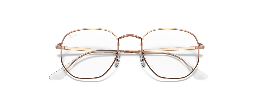 Ray-Ban RB6448 Hexagonal Optics Rose Gold Frames