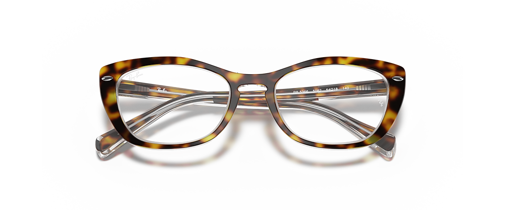 Ray-Ban RB5366 Optics Havana On Transparent Frames