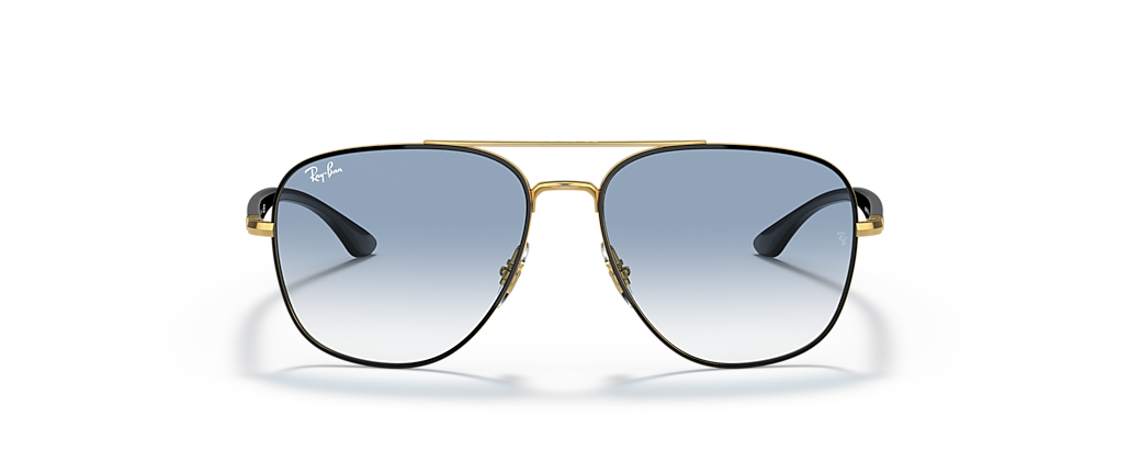Ray-Ban RB3683 Black On Gold Sunglasses