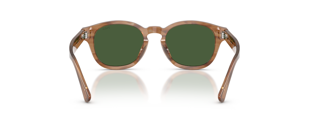 Polo Ralph Lauren PH4253U Shiny Light Brown Striped Sunglasses