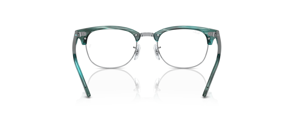 Ray-Ban RB5154 Clubmaster Optics Striped Green Frames