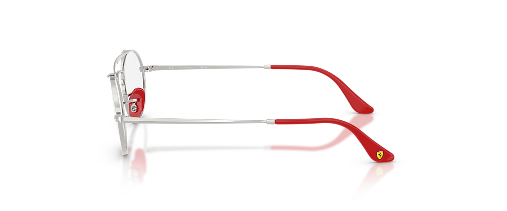 Ray-Ban RB3775VM Optics Scuderia Ferrari Collection Silver Frames
