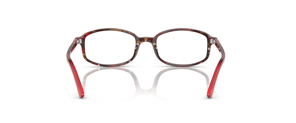 Ray-Ban RB5432 Sam Optics Transparent Shade Fantasy Red Frames