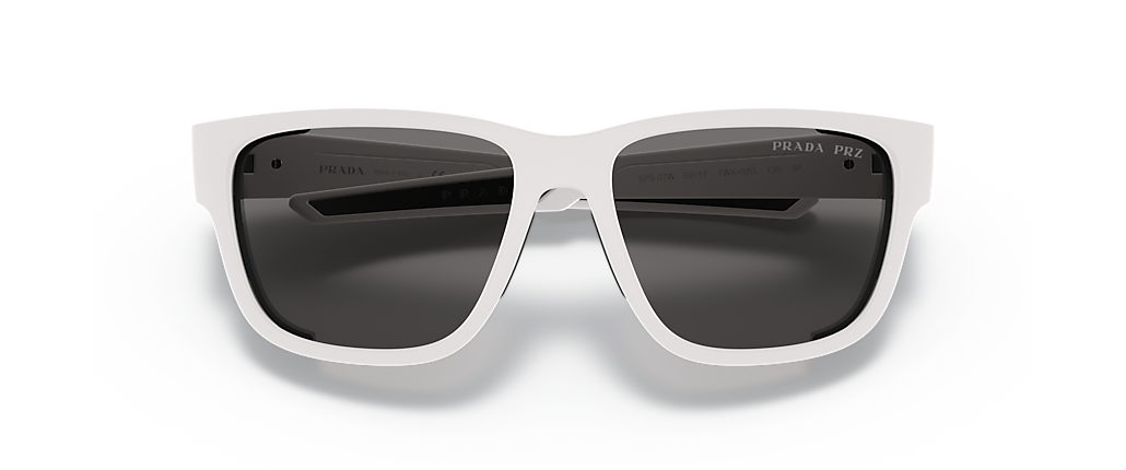 Prada Linea Rossa PS 07WS White Rubber Sunglasses