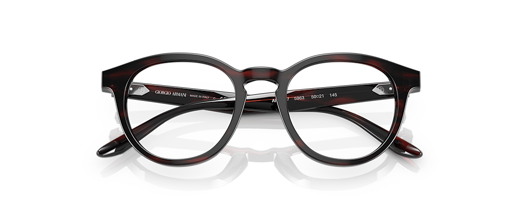 Giorgio Armani AR7227 Striped Brown Frames