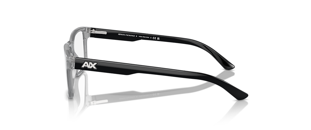 Armani Exchange AX3016 Shiny Transparent Grey Frames