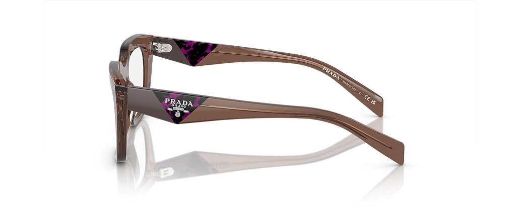 Prada PR A06V Transparent Brown Frames