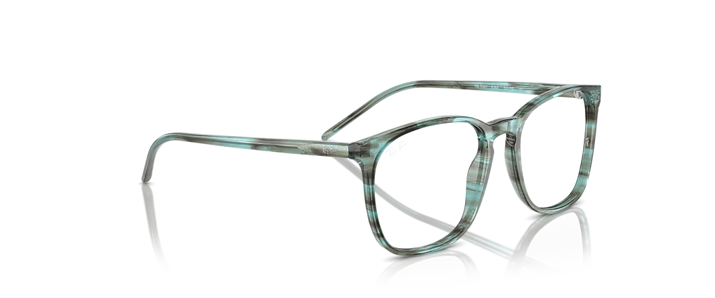 Ray-Ban RB5387 Optics Striped Green Frames