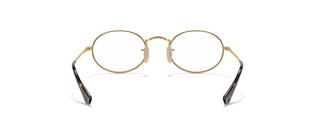 Ray-Ban RB3547V Oval Optics Arista Gold Frames