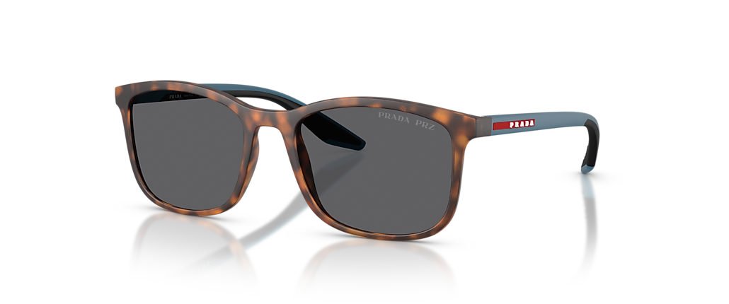 Prada Linea Rossa PS A08S Havana Rubber Sunglasses