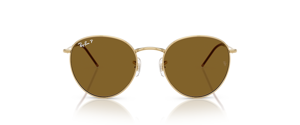 Ray-Ban RBR0103S Round Reverse Arista Gold Sunglasses