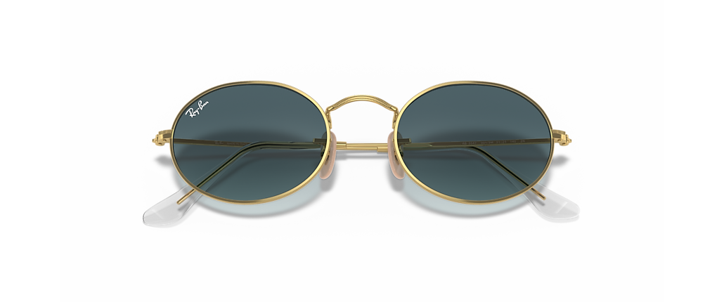 Ray-Ban RB3547 Oval Metal Arista Gold Sunglasses