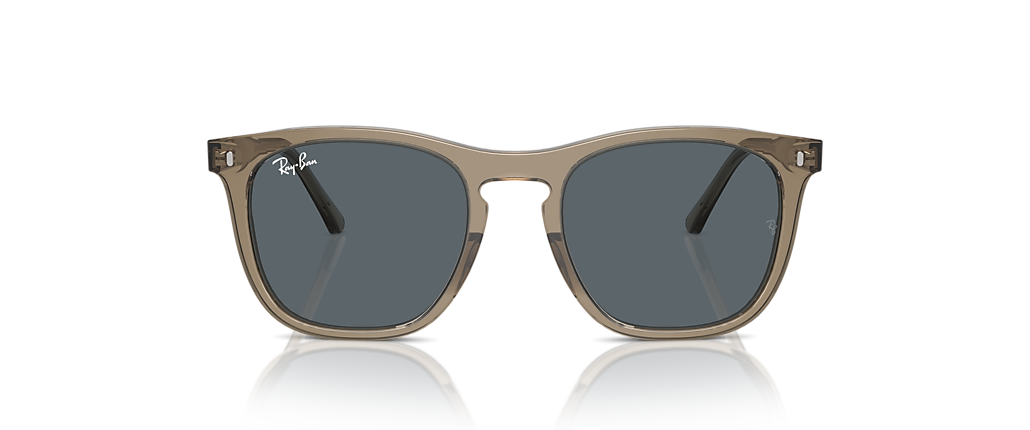 Ray-Ban RB2210F Transparent Brown Sunglasses