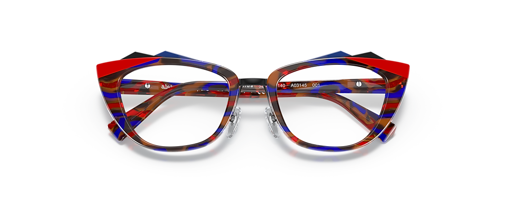Alain Mikli A03145 Avenida Red Blue/Red Black Turquoise Frames