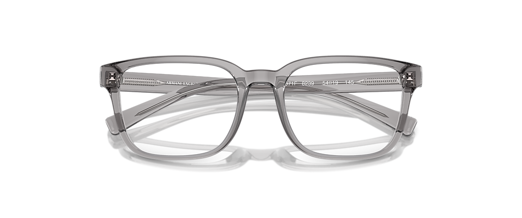 Armani Exchange AX3071F Shiny Transparent Grey Frames