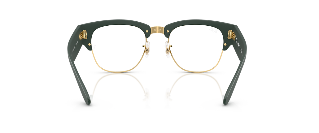 Ray-Ban RB7316V Mega Clubmaster Optics Liteforce Sand Green On Gold Frames