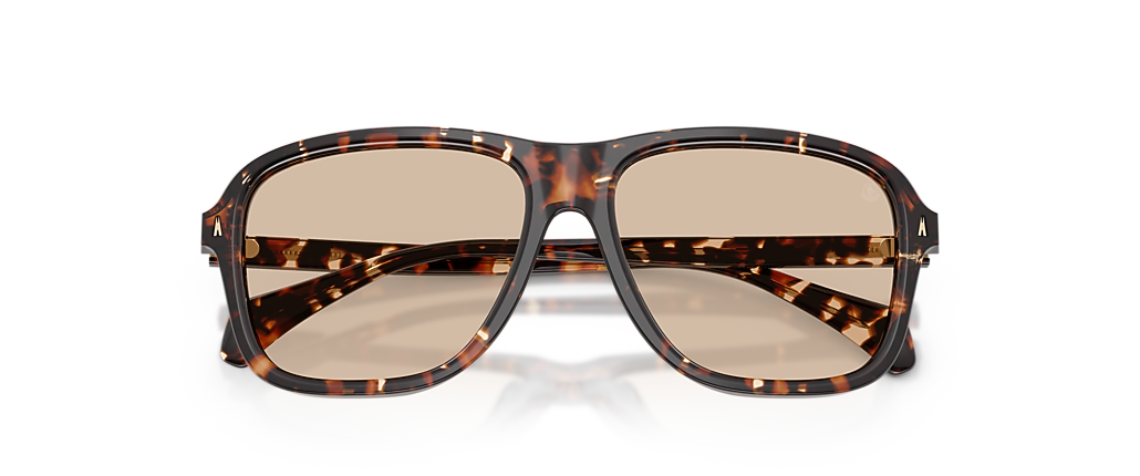 Moncler ME6030F Refrax Shiny Butter Havana Sunglasses