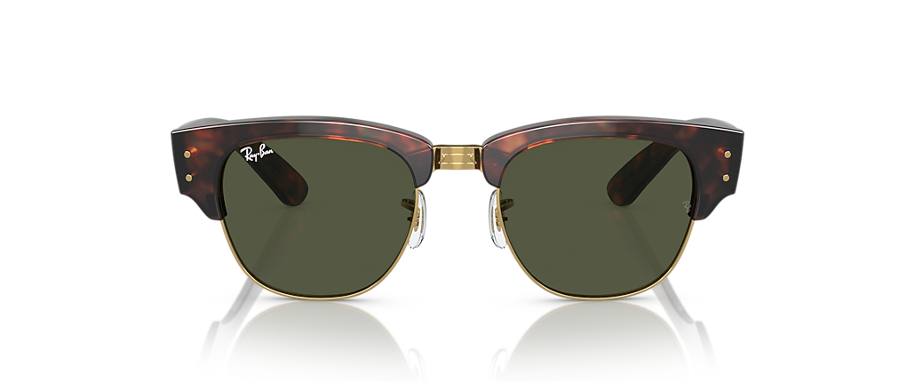 Ray-Ban RB0316S Mega Clubmaster Tortoise On Gold Sunglasses