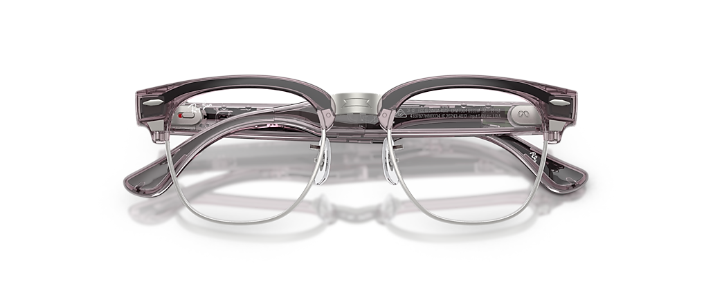 Ray-Ban Ray-Ban Meta Audio Clubmaster Transparent Orchid Ray-Ban Meta Smart Glasses