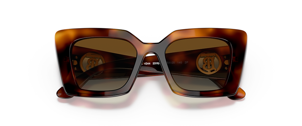 Burberry BE4344 Daisy Light Havana Sunglasses