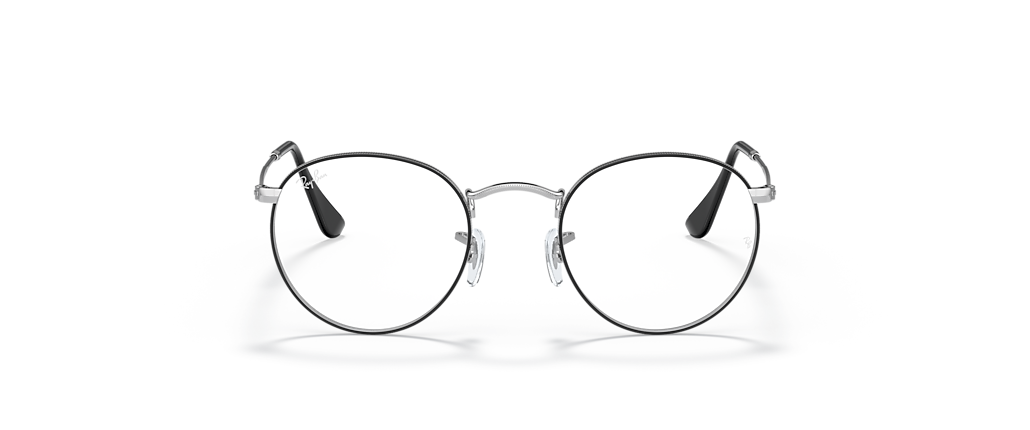 Ray-Ban RB3447V Round Metal Black On Silver Frames