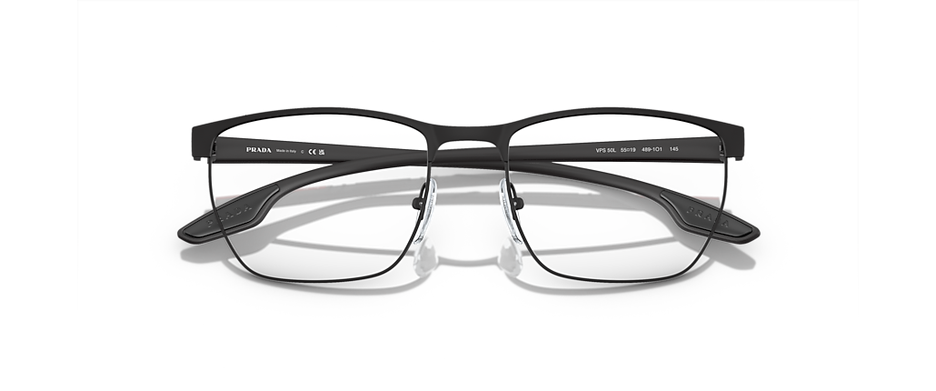 Prada Linea Rossa PS 50LV Lifestyle Black Rubber Frames