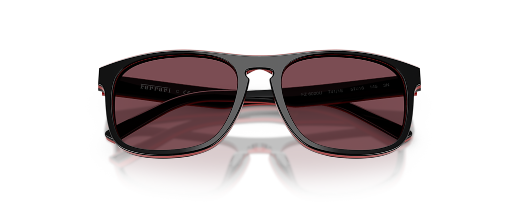 Scuderia Ferrari FZ6020U Shiny Black/Red/Black Sunglasses