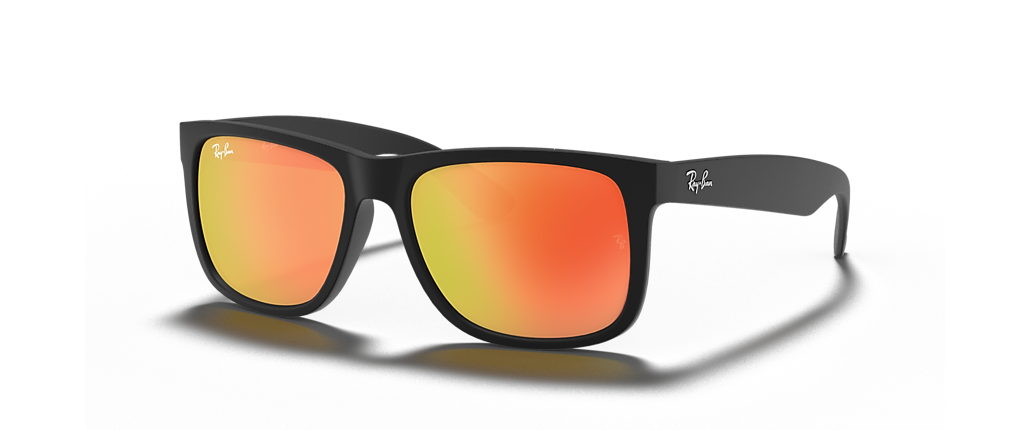 Ray-Ban RB4165 Justin Color Mix Rubber Black Sunglasses