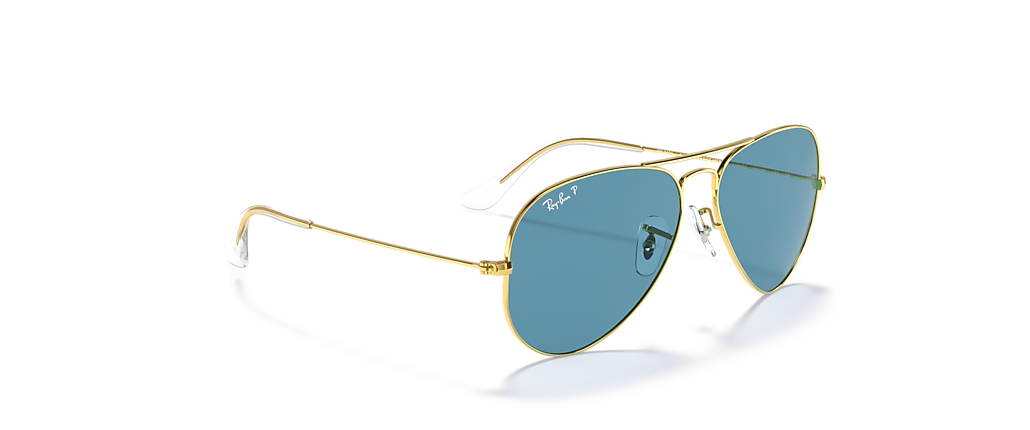 Ray-Ban RB3025 Aviator Classic Polarized+ Lenses Gold Sunglasses