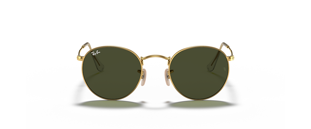 Ray-Ban RB3447 Round Metal Arista Gold Sunglasses