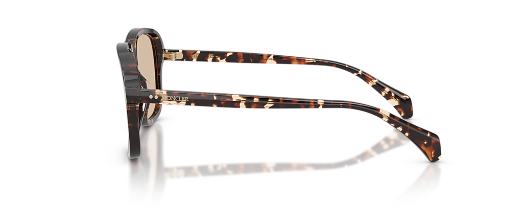 Moncler ME6030F Refrax Shiny Butter Havana Sunglasses