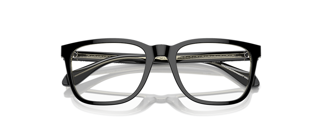 Giorgio Armani AR7255 Top Black/Transparent Green Frames