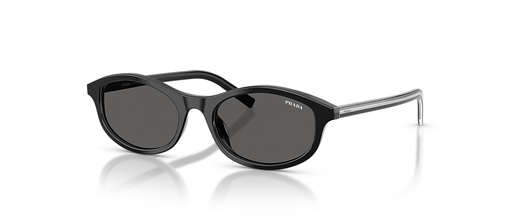 Prada PR D17SF Black/basalt Horn Sunglasses