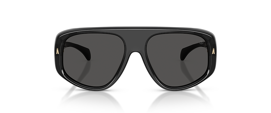 Moncler ME6035U Auron Shiny Transparent Dark Grey Sunglasses