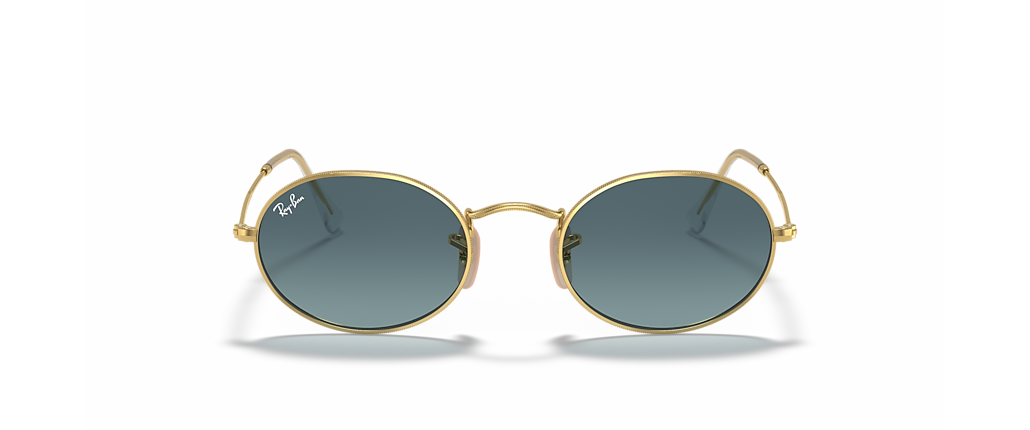 Ray-Ban RB3547 Oval Metal Arista Gold Sunglasses