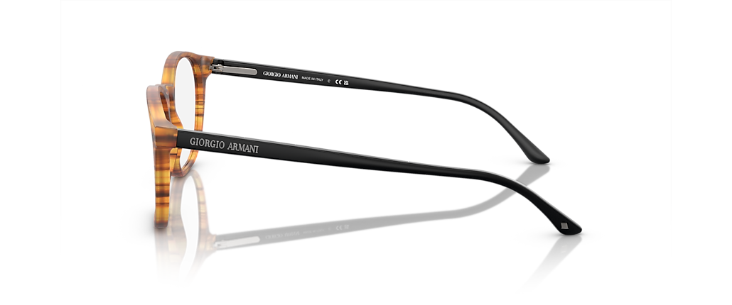 Giorgio Armani AR7074 Matte Striped Light Brown Frames