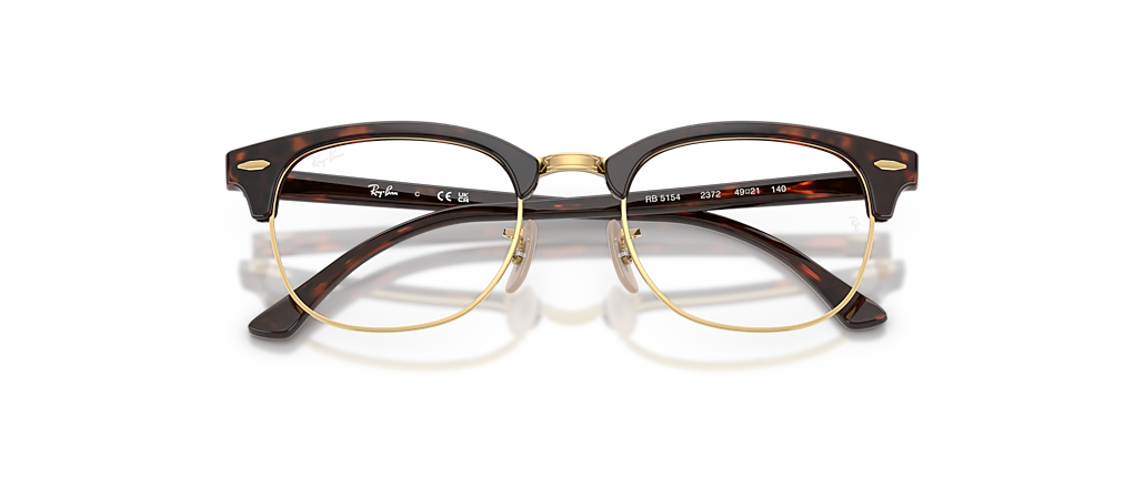 Ray-Ban RB5154 Clubmaster Optics Red Havana Frames