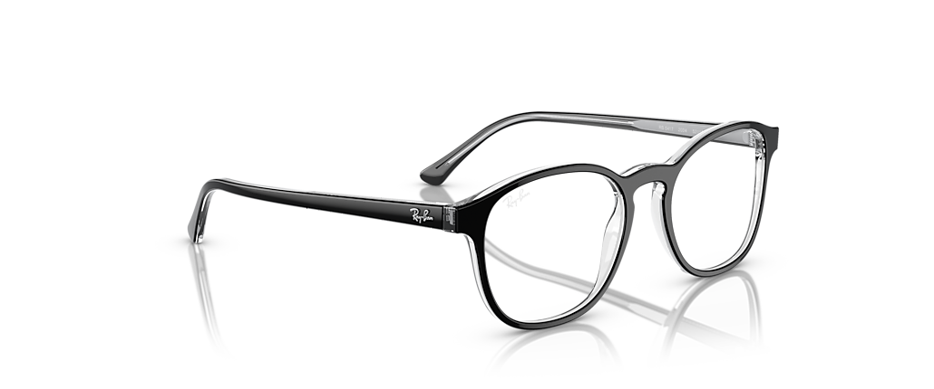Ray-Ban RB5417 Optics Black On Transparent Frames