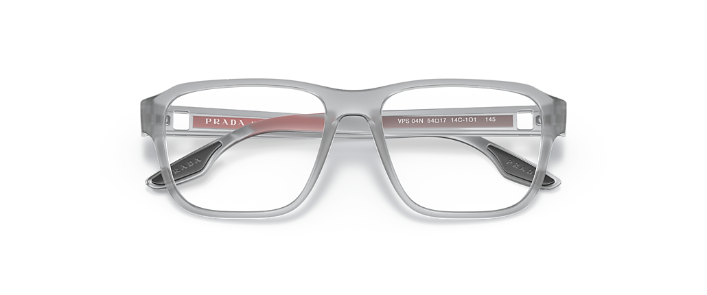 Prada Linea Rossa PS 04NV Grey Transparent Rubber Frames