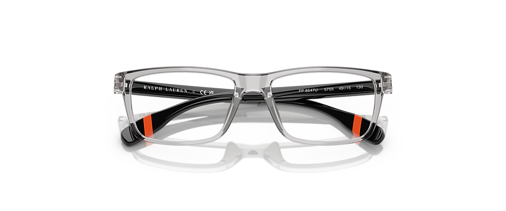 Polo Ralph Lauren PP8547U Shiny Transparent Light Grey Frames