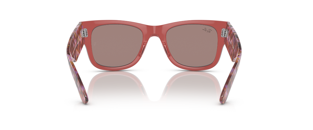 Ray-Ban RB0840SF Mega Wayfarer Transparent Pink Sunglasses