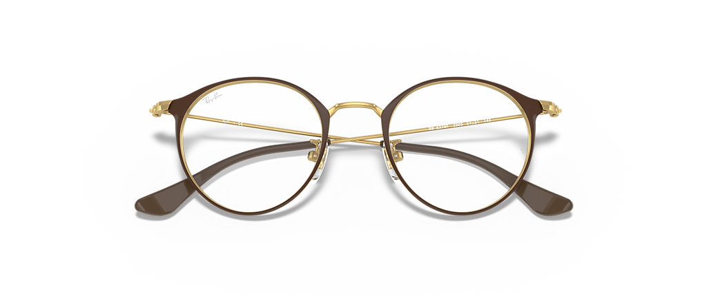 Ray-Ban RB6378F RB6378 Optics Brown On Gold Frames
