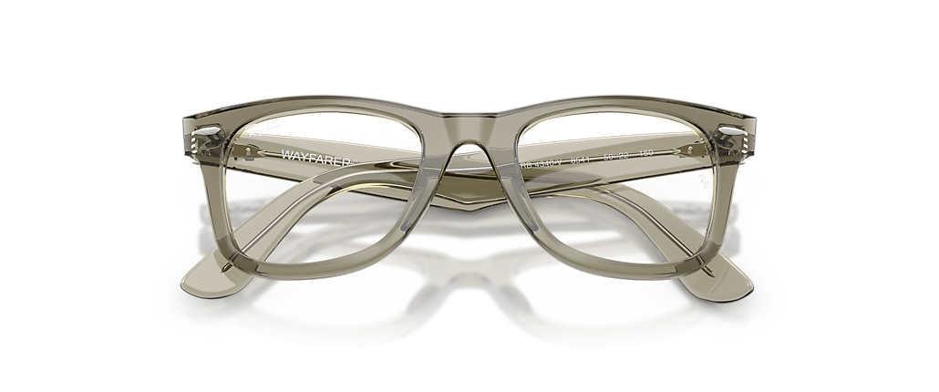 Ray-Ban RB4340V Wayfarer Ease Optics Transparent Green Frames