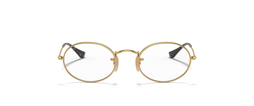 Ray-Ban RB3547V Oval Optics Arista Gold Frames