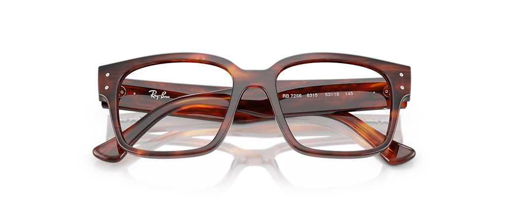 Ray-Ban RB7256 Laurene Optics Bio-Based Striped Havana Frames