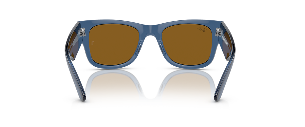 Ray-Ban RB0840S Mega Wayfarer Bio-Based Transparent Blue Sunglasses