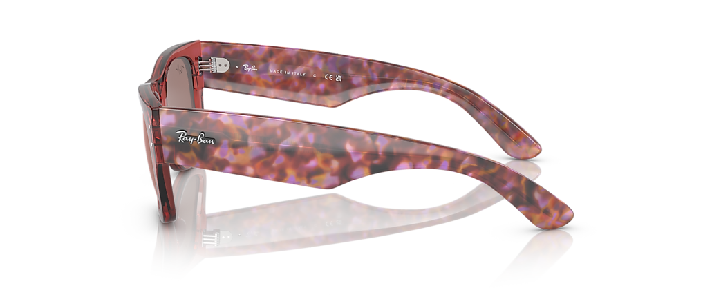 Ray-Ban RB0840SF Mega Wayfarer Transparent Pink Sunglasses