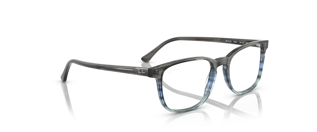 Ray-Ban RB5418 Optics Striped Grey & Blue Frames