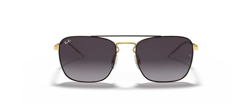 Ray-Ban RB3588 Black On Gold Sunglasses