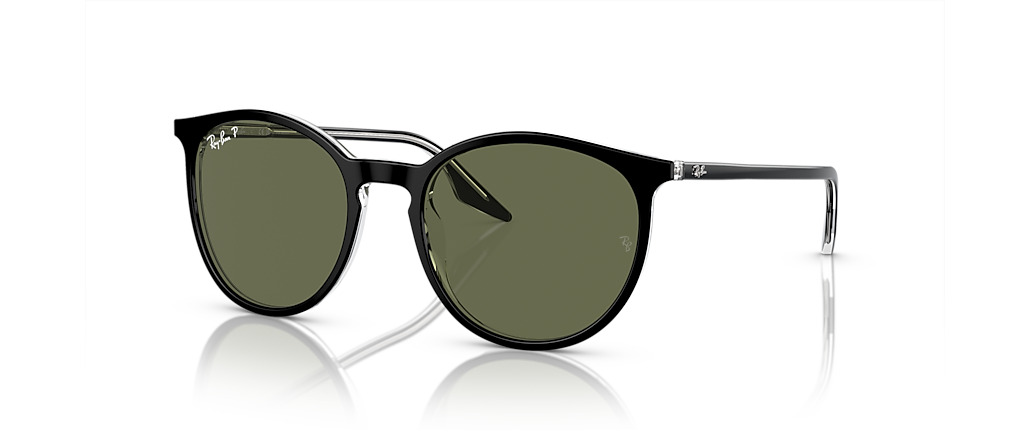 Ray-Ban RB2204F Black On Transparent Sunglasses